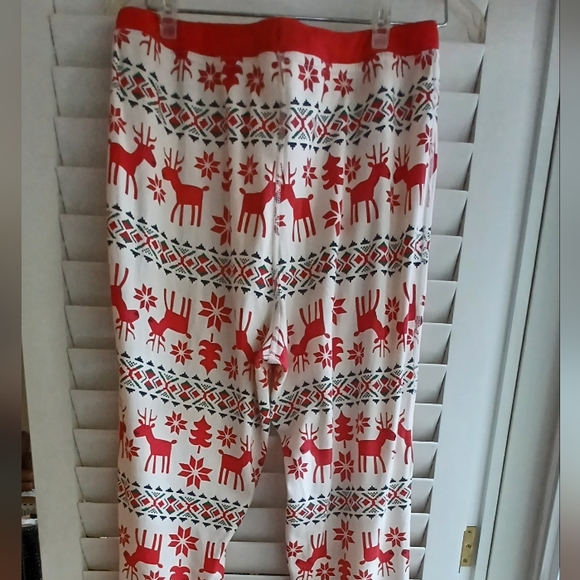 Hanna Andersson Dear Deer Holiday Christmas pj bottoms adult - Picture 6 of 7